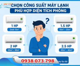 Cách Chọn Công Suất Điều Hòa Phù Hợp Từng Diện Tích