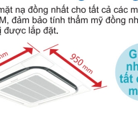 Kích thước máy lạnh âm trần 2hp