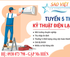 TUYỂN THỢ ĐIỆN LẠNH