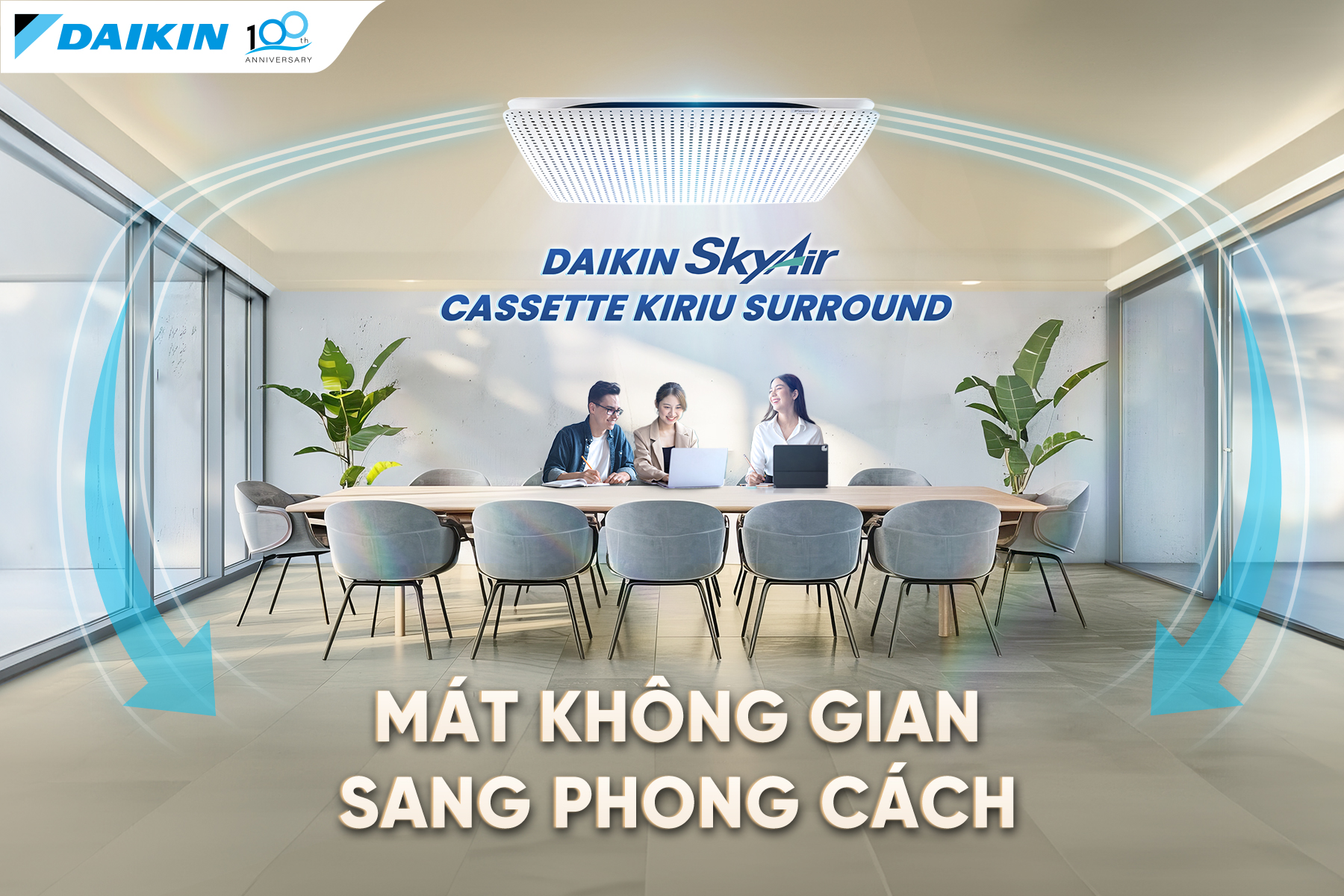 Tìm hiểu Cassette KIRIU Surround của Daikin