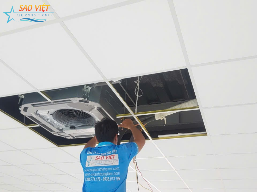 lắp đặt máy lạnh âm trần